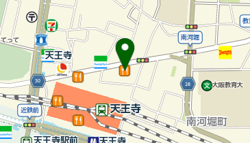 個別指導アップ学習会 天王寺教室の地図画像