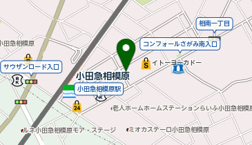 代々木個別指導学院 小田急相模原校の地図画像