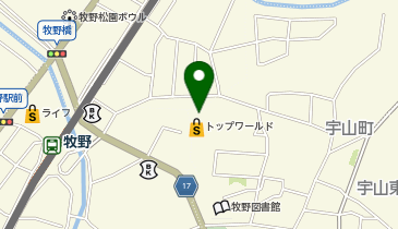 創研学院(西日本) 牧野校の地図画像