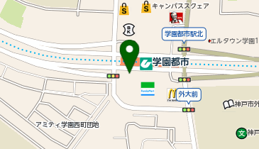 エディック・創造学園 学園都市校の地図画像