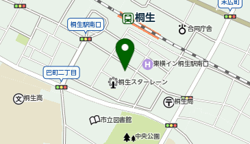 英進進学教室 桐生駅前校の地図画像