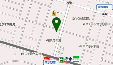 個別指導のCUBE 浄水校の地図画像