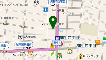 個別指導キャンパス 蒲生4丁目校の地図画像
