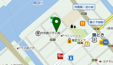 四谷大塚 勝どき校舎の地図画像