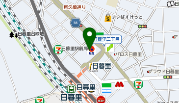 四谷大塚 日暮里校舎の地図画像
