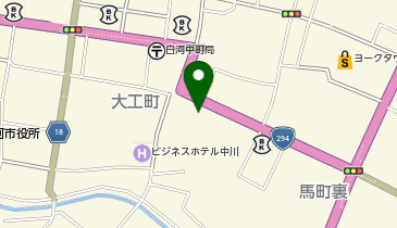 個別指導 学参 白河校の地図画像