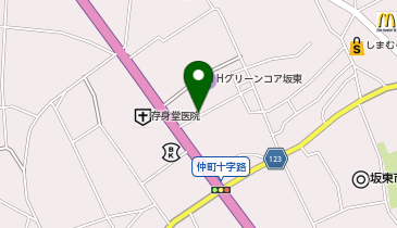 個別指導 学参 坂東校の地図画像