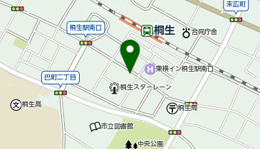 個別指導 学参 桐生駅前校の地図画像