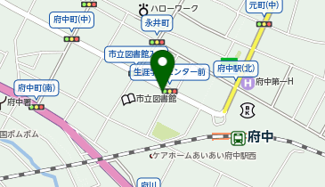 個別指導 学参 府中校の地図画像