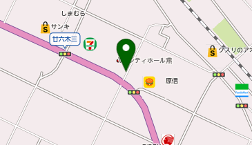 個別指導 学参 燕校の地図画像