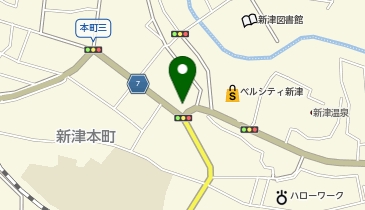 個別指導 学参 新津校の地図画像
