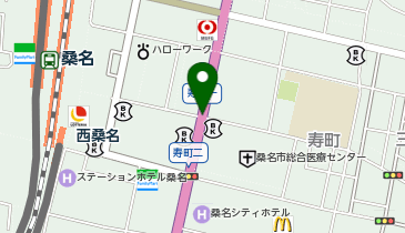 個別指導 学参 桑名校の地図画像