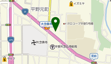 個別指導 学参 平野校の地図画像