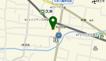 個別指導 学参 久米校の地図画像