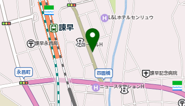個別指導 学参 諫早校の地図画像