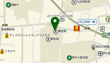 PES個人教育会株式会社 九州中校(熊高生、真和生、マリスト生、九州学院生 専門!)の地図画像