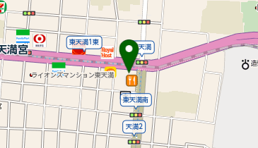 個別指導キャンパス 東天満校の地図画像