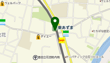 個別指導キャンパス 東あずま駅前校の地図画像