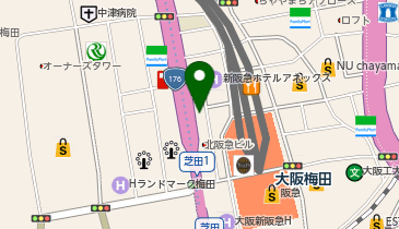 鴎州個別ゼミ 梅田校の地図画像