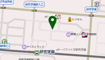 個別指導WAM 研究学園校の地図画像