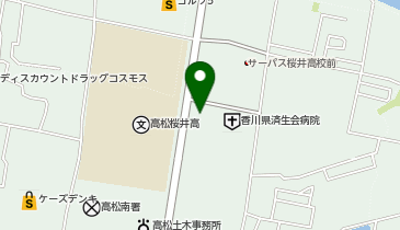 個別指導WAM 高松レインボー校の地図画像