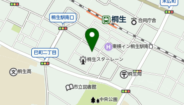 まんてんスクール 桐生駅前校の地図画像