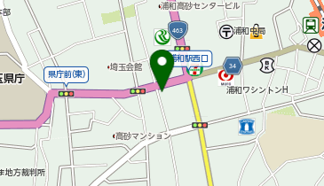 BE studio 浦和教室の地図画像