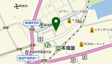 大学受験予備校のトライ 本塩釜駅前校の地図画像