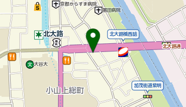 大学受験予備校のトライ 北大路駅前校の地図画像