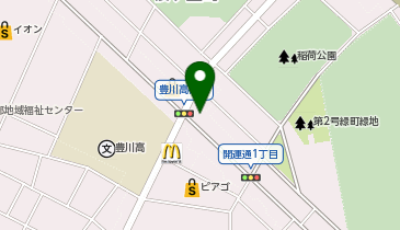大学受験予備校のトライ 豊川校の地図画像