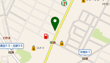 大学受験予備校のトライ 平岡校の地図画像