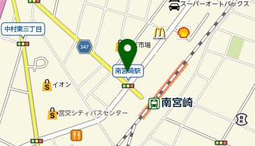 大学受験予備校のトライ 南宮崎駅前校の地図画像