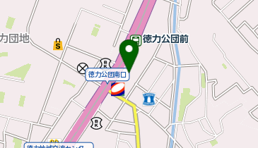 大学受験予備校のトライ 徳力校の地図画像