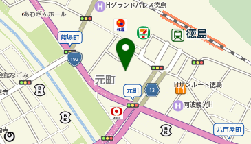 大学受験予備校のトライ 徳島アミコ校の地図画像