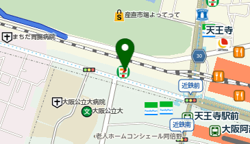 大学受験予備校のトライ 天王寺駅前校の地図画像