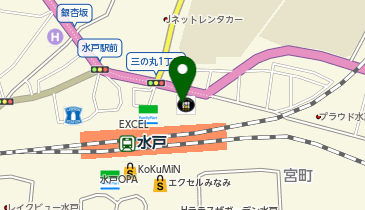 大学受験予備校のトライ 水戸駅前校の地図画像