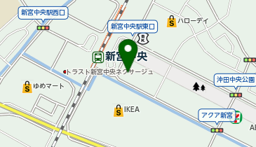 大学受験予備校のトライ 新宮中央駅前校の地図画像