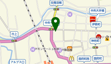 大学受験予備校のトライ 松本駅前校の地図画像