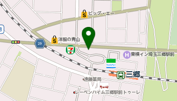 大学受験予備校のトライ 三郷校の地図画像