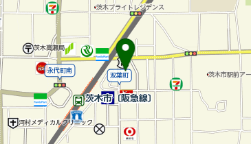大学受験予備校のトライ 阪急茨木市駅前校の地図画像
