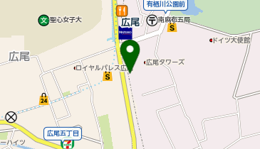 大学受験予備校のトライ 広尾ガーデン校の地図画像