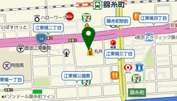 大学受験予備校のトライ マルイ錦糸町校の地図画像