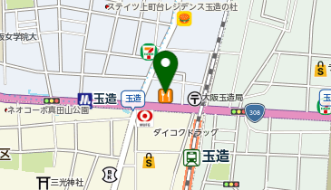 大学受験予備校のトライ 玉造駅前校の地図画像