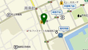 大学受験予備校のトライ 丸亀校の地図画像