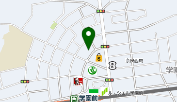 大学受験予備校のトライ 学園前駅前校の地図画像