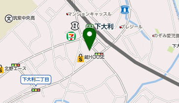 大学受験予備校のトライ 下大利駅前校の地図画像