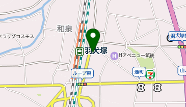 大学受験予備校のトライ 羽犬塚駅前校の地図画像