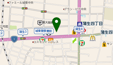 大学受験予備校のトライ 蒲生四丁目駅前校の地図画像