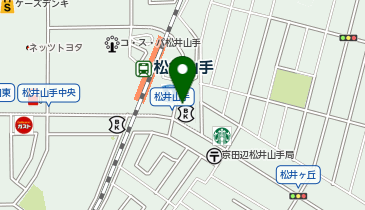 大学受験予備校のトライ 松井山手駅前校の地図画像