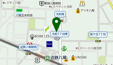 大学受験予備校のトライ 近鉄八尾駅前校の地図画像